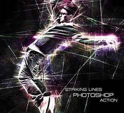 极品PS动作－线光艺术：Striking Lines - Photoshop Action